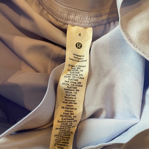 NWT Light blue Lululemon court rival HR skirt long $80 - Picture 3 of 7